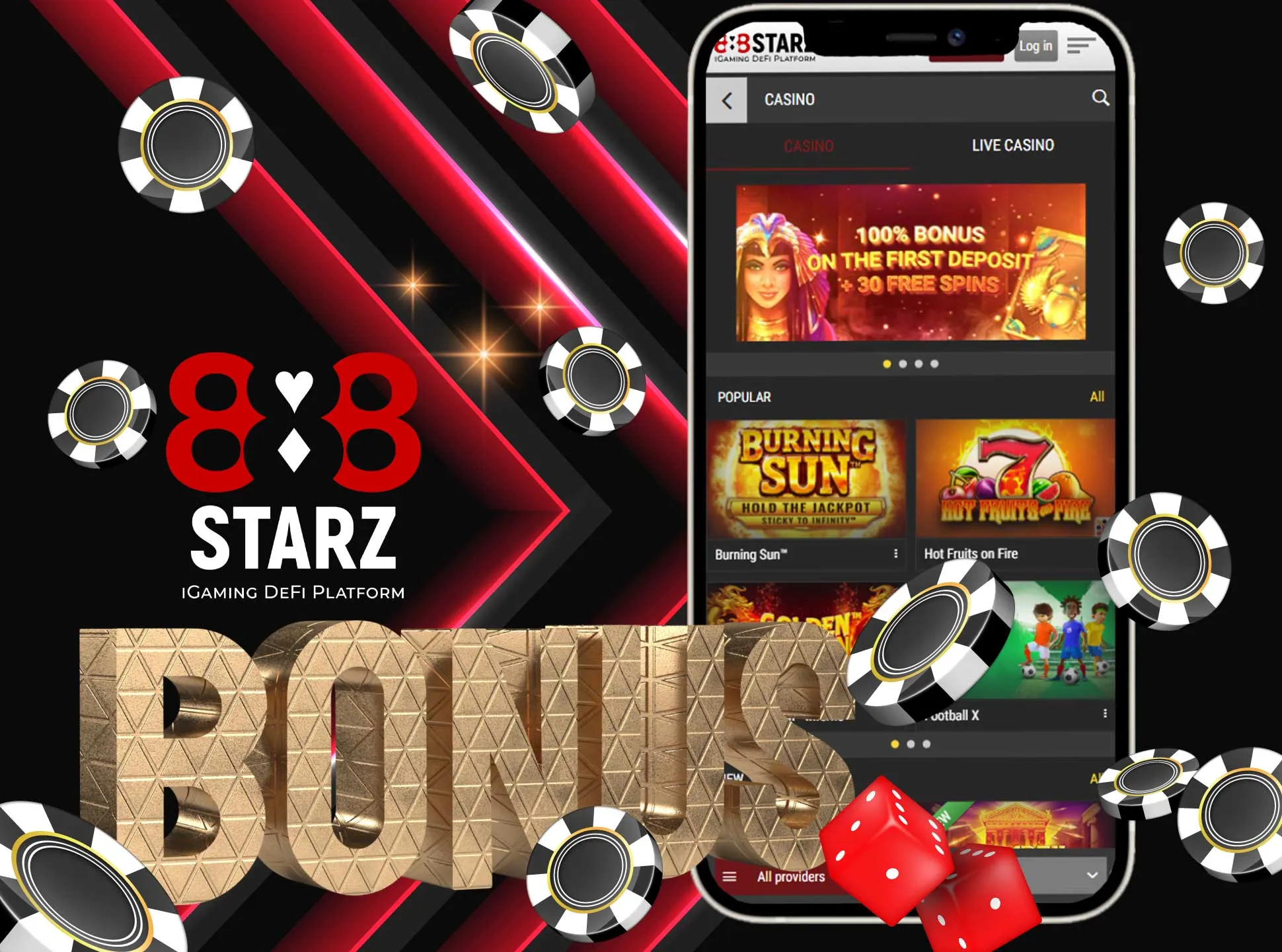 Les promotions et bonus offerts par le casino 888 Starz